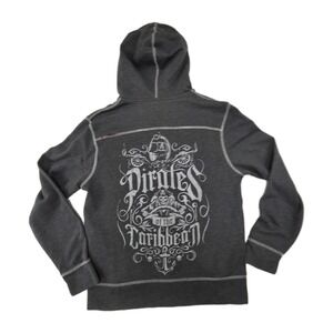 Pirates of the Caribbean Jack Sparrow Full Zip Hoodie ‎  Disney 38" chest S